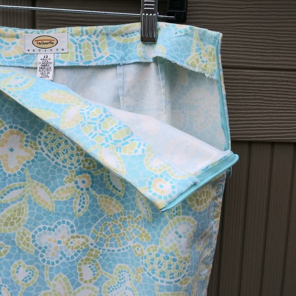 Talbots - Petites Fun Print A-line Skirt - Picture 3 of 4